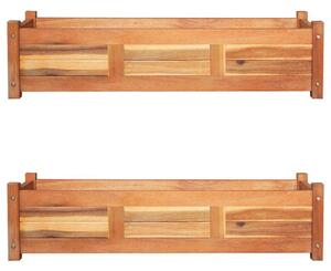 2 db akácfa kerti magaságyás 100 x 30 x 25 cm
