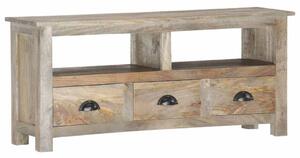 Tömör mangófa TV-szekrény 110 x 30 x 50 cm