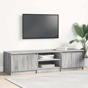 Szürke sonoma színű szerelt fa TV-szekrény 140 x 40 x 35,5 cm