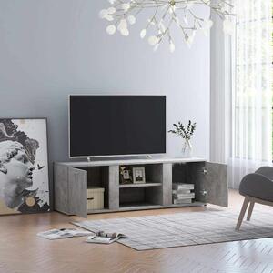 Betonszürke szerelt fa TV-szekrény 120 x 34 x 37 cm
