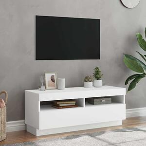 Fehér TV-szekrény LED-világítással 100 x 35 x 40 cm