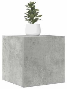 2 db betonszürke falra szerelhető TV-szekrény 30,5 x 30 x 30 cm