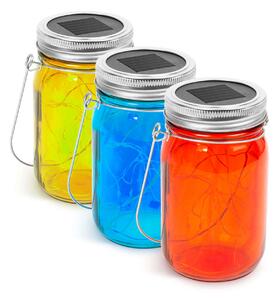 Felakasztható üveg szolár Lámpa 1db - Választható színben