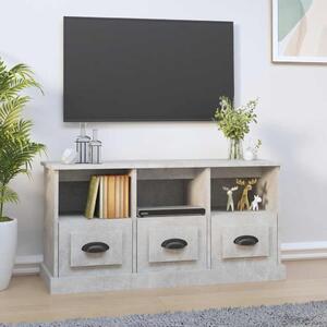 Betonszürke szerelt fa TV-szekrény 100x35x50 cm
