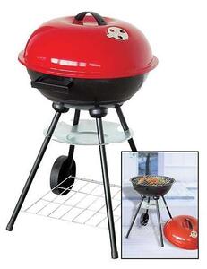 STR BBQ Globus Kerti grillsütő #fekete-piros