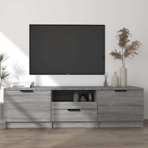 Szürke sonoma színű szerelt fa TV-szekrény 140 x 35 x 40 cm