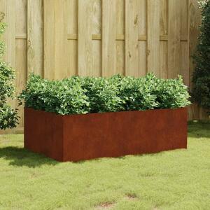 Corten acél kerti magaságyás 120x80x40 cm