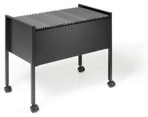 Függőmappa tároló, a4, görgős durable eco 80 fekete