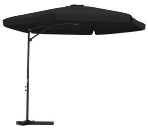 VidaXL fekete kültéri napernyő acélrúddal 300 cm