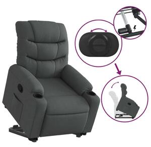 Relax Fotel Elektromos Emelővel - Sötétszürke