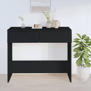 Fekete szerelt fa tálalóasztal 90 x 36 x 75 cm