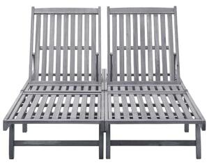 VidaXL Akácfa Napozóágy - 2 Személyes - 199x118-123 cm