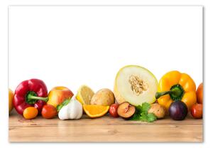 Fali Üvegkép Gyümölcsök és zöldségek