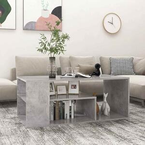 Betonszürke szerelt fa dohányzóasztal 100 x 50 x 40 cm