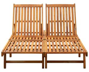 VidaXL Két Személyes Akácfa Napozóágy - 199cm