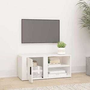 Fehér szerelt fa tv-szekrény 80 x 31,5 x 36 cm