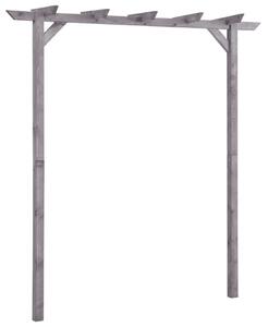Szürke impregnált fenyőfa kerti pergola 200 x 40 x 205 cm