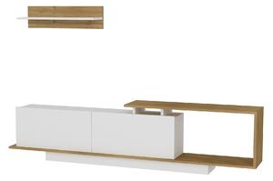 TV asztal/szekrény Atos (fehér + dió). 1063152