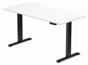 Elektromosan állítható magasságú íróasztal 138x67cm fehér/fekete | LVN System Control Flex+