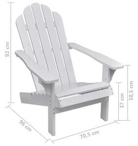VidaXL fehér fa kerti szék