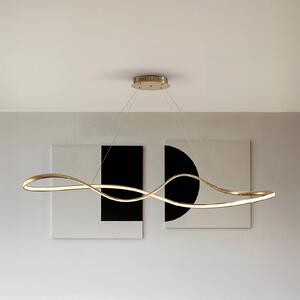 Schuller Valencia LED lógó világítás Lia, arany színű, CCT, távirányító, fém, dimmelhető, Sárgaréz / arany, Nappali / Étkező, fém, Modern