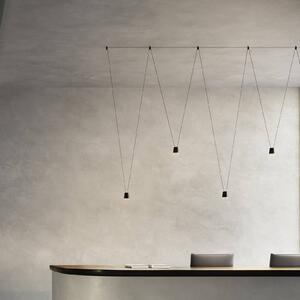 Kdln LED designer lógó lámpa Sling, 2700 K, 1 izzós, fekete, dimmelhető, Fekete, Nappali / Étkező, Alumínium, Dizájn