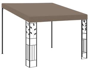 Tópszínű falra szerelhető pavilon 3 x 3 x 2,5 m