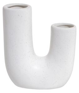 TUBE váza, fehér 18cm