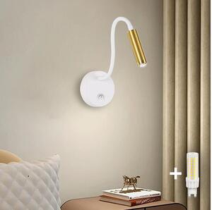 Brilagi Brilagi - LED Dimmelhető flexibilis fali lámpa MAYA 1xG9/4W/230V fehér/arany BG1054