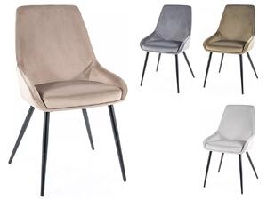 SIG-Cobe Velvet modern fémvázas szék