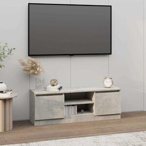 Betonszürke TV-szekrény ajtóval 102 x 30 x 36 cm