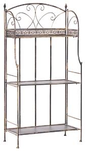Polcrendszer VILLADOSE Fém 117 cm 60 cm Fekete