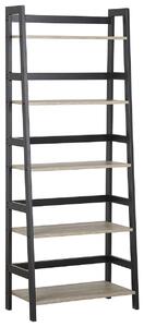 Ötszintes polcos elem CROYDON 163 cm Fekete