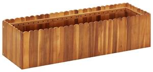 Tömör akácfa kerti magaságyás 100 x 30 x 25 cm
