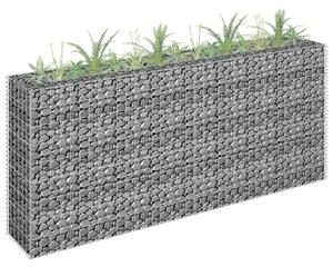 Horganyzott acél gabion magaságyás 180 x 30 x 90 cm