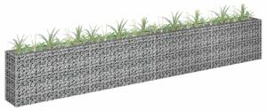 Horganyzott acél gabion magaságyás 360 x 30 x 60 cm