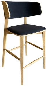 FormWood Nora tölgy bárszék 67 cm antracit ülőfelülettel