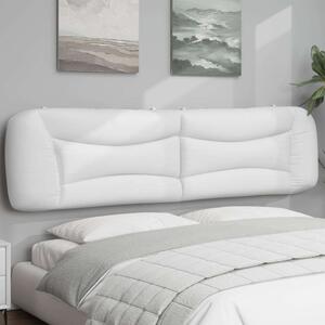 Fehér Műbőr Fejtámla Párna - 200 cm