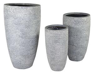 Ontario Vase Giant kompozit növénytartó szürke 34x66-56x100cm S3
