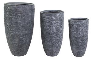 Ontario Vase Giant kompozit növénytartó grafit 34x66-56x100cm S3