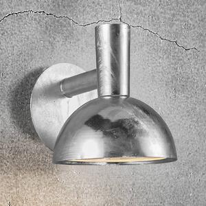 Nordlux Kültéri fali lámpa Arki krómozott tengervízálló Ø 20 cm, dimmelhető, Alu / szürke / cink, fém, Modern