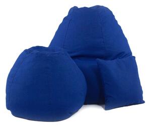 ALL IN Kék Babzsákfotel Garnitúra - Tini Méret