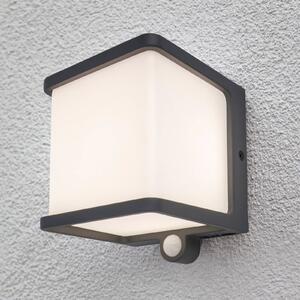 LED szolár falilámpa Doblo érz., szélesség 11cm