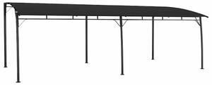 Antracitszürke kerti napellenző 6 x 3 x 2,55 m