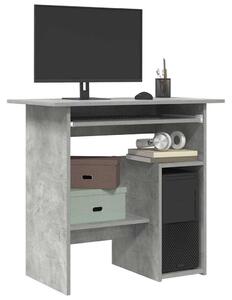 Betonszürke szerelt fa íróasztal 80 x 45 x 74 cm