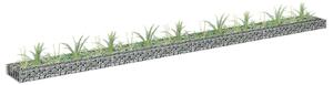 Horganyzott acél gabion magaságyás 360 x 30 x 10 cm