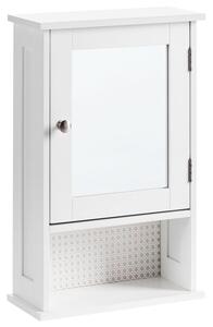 Fürdőszobai tükrös faliszekrény HUILA 34 cm 53 cm Fehér