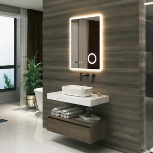 LED fürdőszobai tükör Racale 60x80 cm fehér