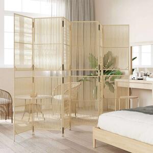 VidaXL Polyrattan Térelválasztó - Bézs - 6 Panel - 294x180cm
