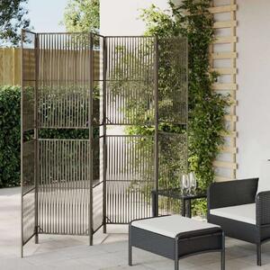 VidaXL Polyrattan Térelválasztó - 6 Panel - Szürke - 294x180 cm